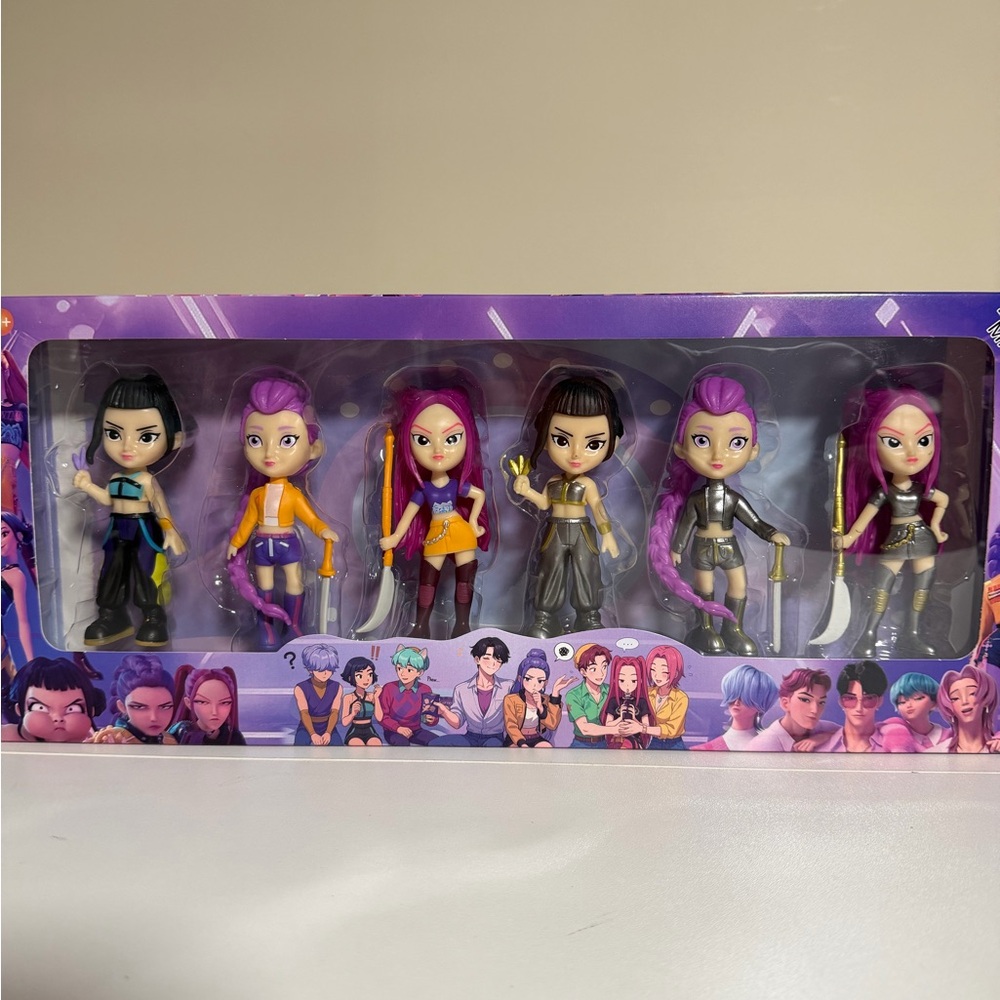 Fashion Doll Set with Purple and Orange Outfits